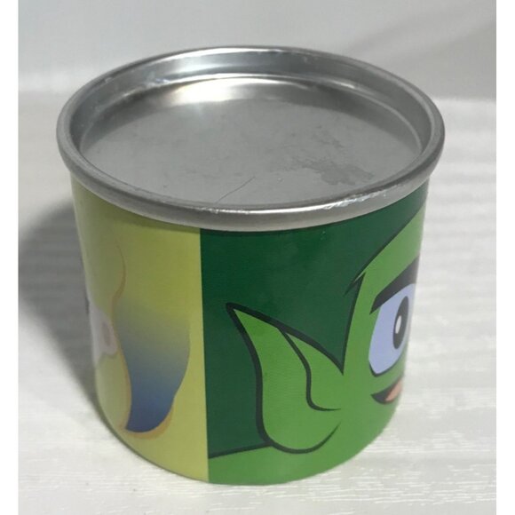 Teen Titans Go Tin Can Set Beast Boy & Raven McDonald's 2023 2" x 1.75" Grn Yel - Picture 6 of 6